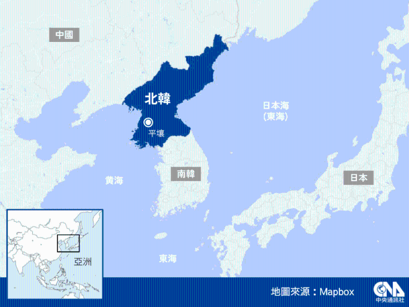 朝鲜向东方发射了一枚弹道导弹